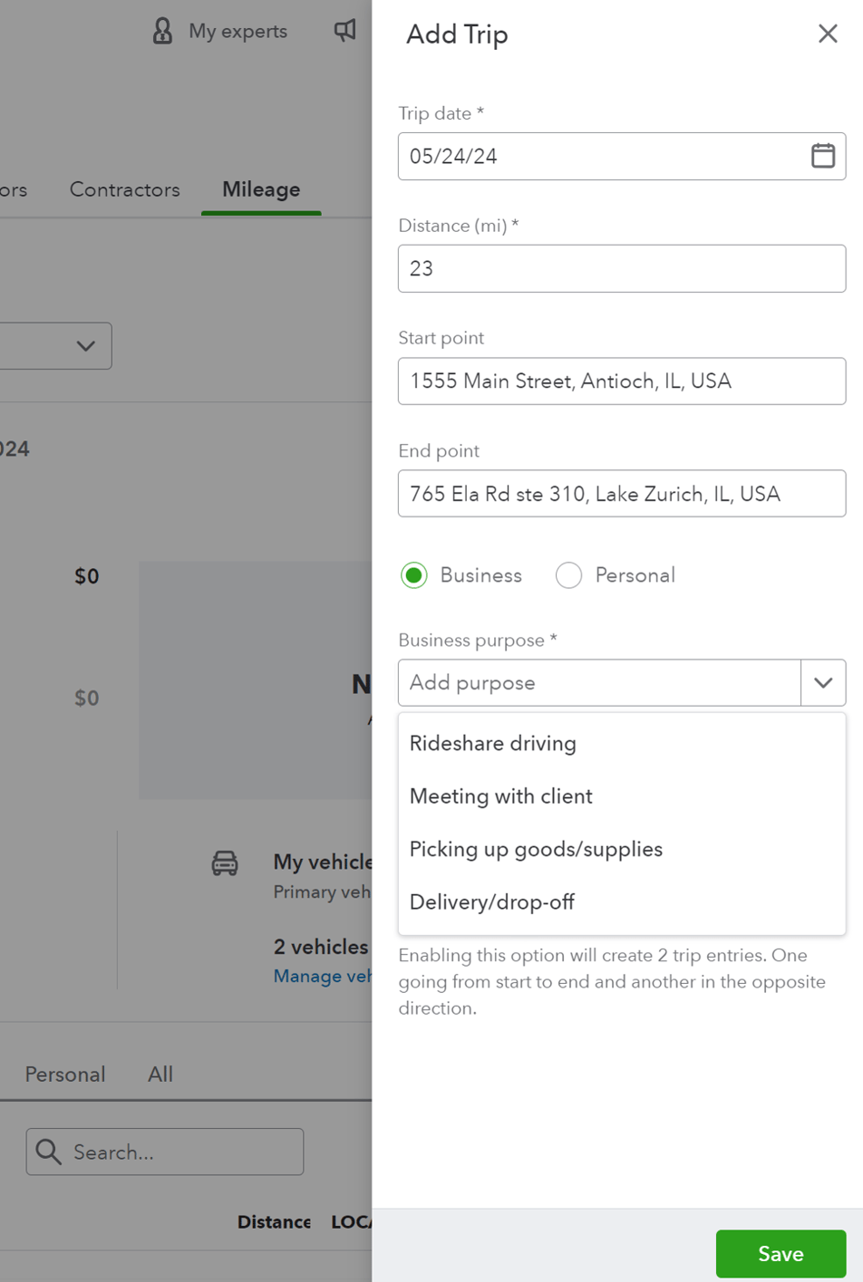 Tracking Mileage in QuickBooks Online